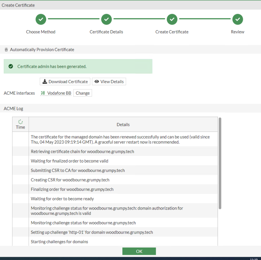 FortiGate: Use Lets Encrypt SSL certificates with a FortiGate