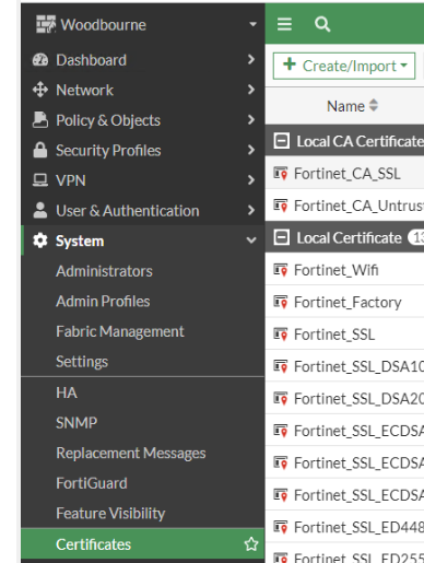 FortiGate: Use Lets Encrypt SSL certificates with a FortiGate